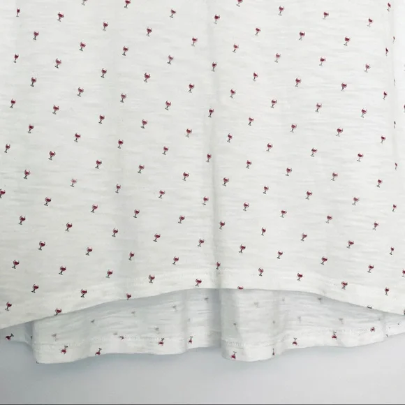 CHRLDR Wino Long Sleeve White High Los Tee Shirt - Picture 6 of 8